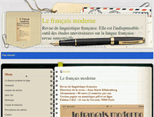 Tablet Screenshot of le-francais-moderne.com